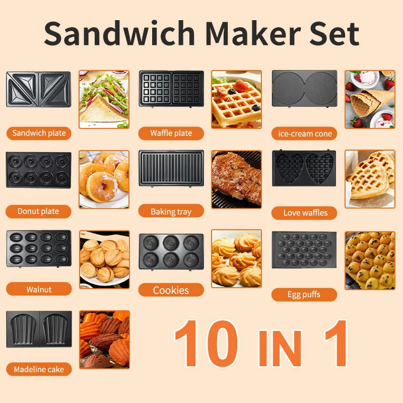 220/110V Household Appliances  - Breakfast Sandwich Maker บทวิจารณ์และราคา