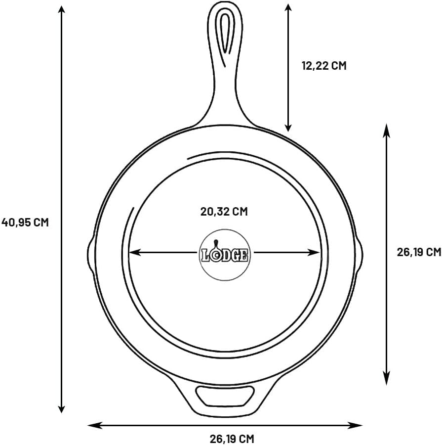 Cast Iron Skillet 10.25 Inches - Cast Iron Skillet บทวิจารณ์และราคา
