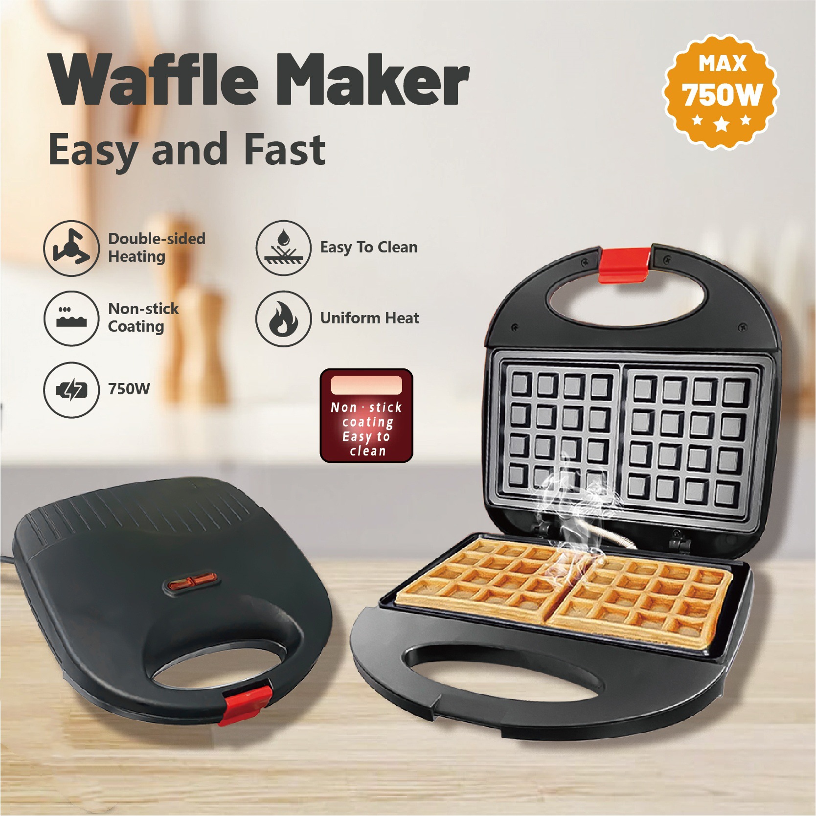 110V Sandwich Breakfast  Barbe - Breakfast Sandwich Maker บทวิจารณ์และราคา