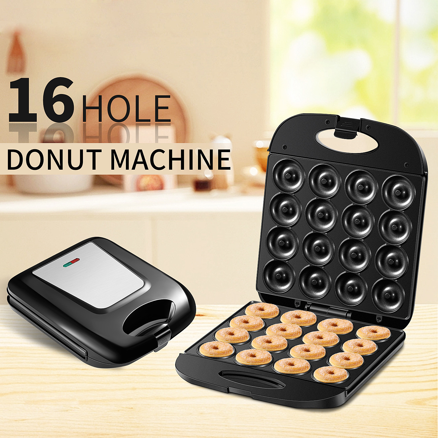 Large 16-Hole Donut Maker Hous - Breakfast Sandwich Maker บทวิจารณ์และราคา