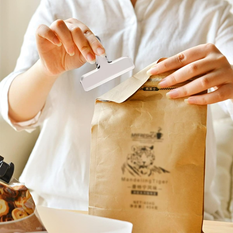 1/10x Metal Food Snack Bag Cli - Kitchen Gadgets Photo บทวิจารณ์และราคา