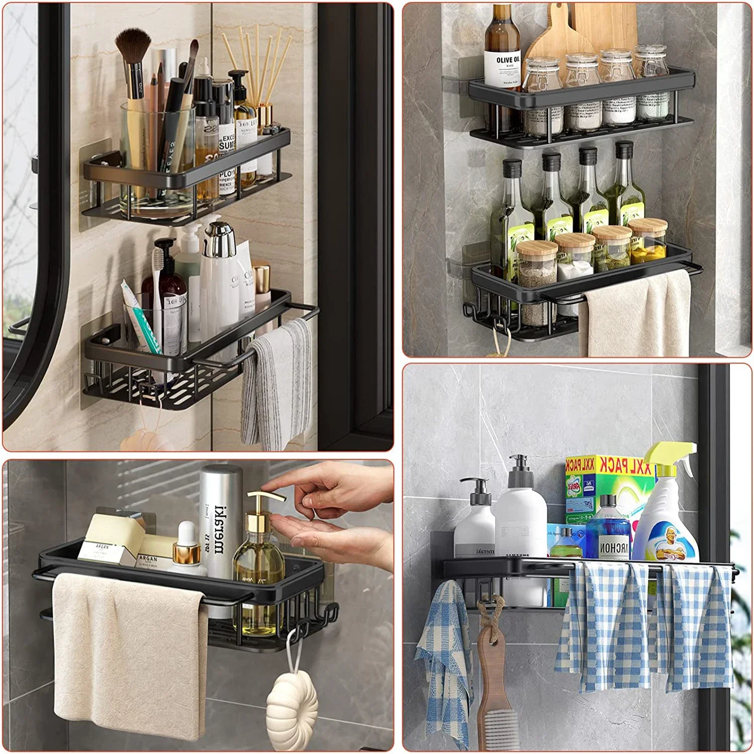Bathroom Shelf Kitchen Storage - Kitchen Gadgets Storage Ideas บทวิจารณ์และราคา