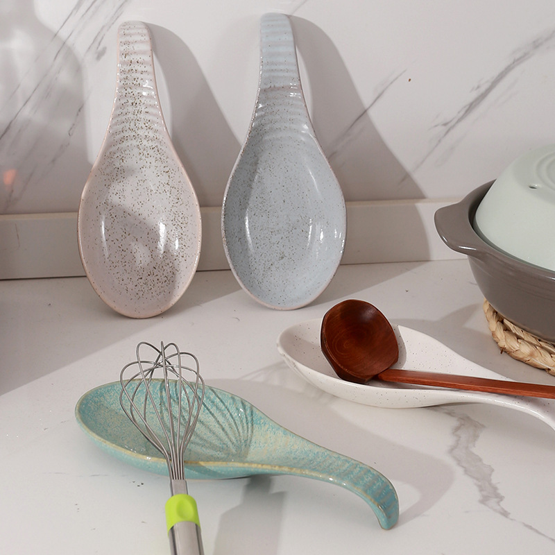 Ceramic Spoon Rest for Stove T - Kitchen Utensil Holder บทวิจารณ์และราคา