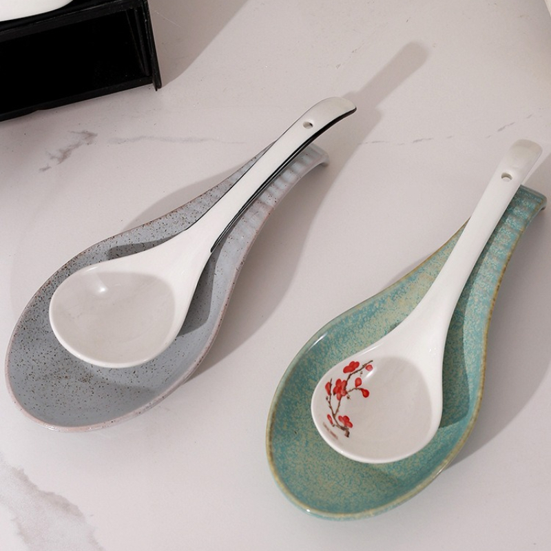 Ceramic Spoon Rest for Stove T - Kitchen Utensil Holder บทวิจารณ์และราคา
